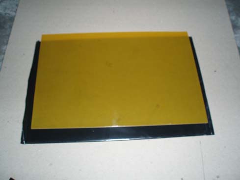 Polymer plate for hot stamping machine- water washable